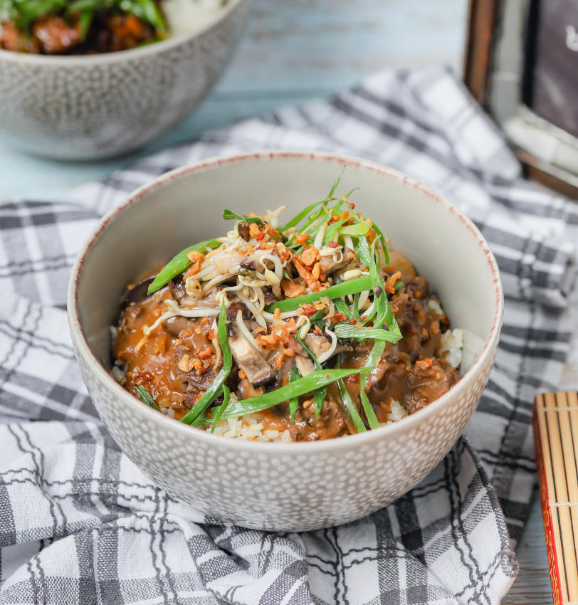 EASY RICE BOWL RECIPE Black Pepper Bacon